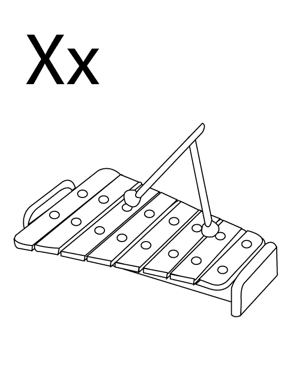 Buchstabe X Ausmalbilder 9