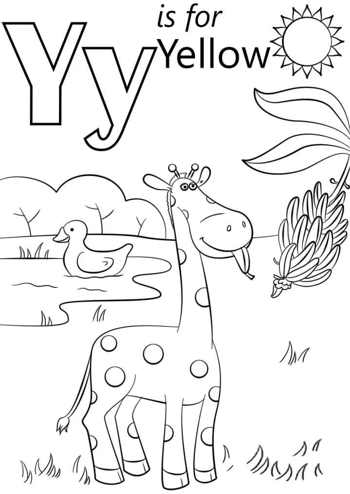 Letter Y Coloring Pages 25