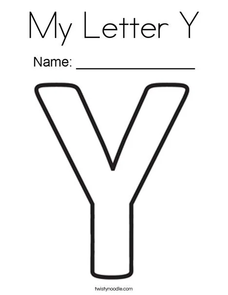 Letter Y Coloring Pages 30
