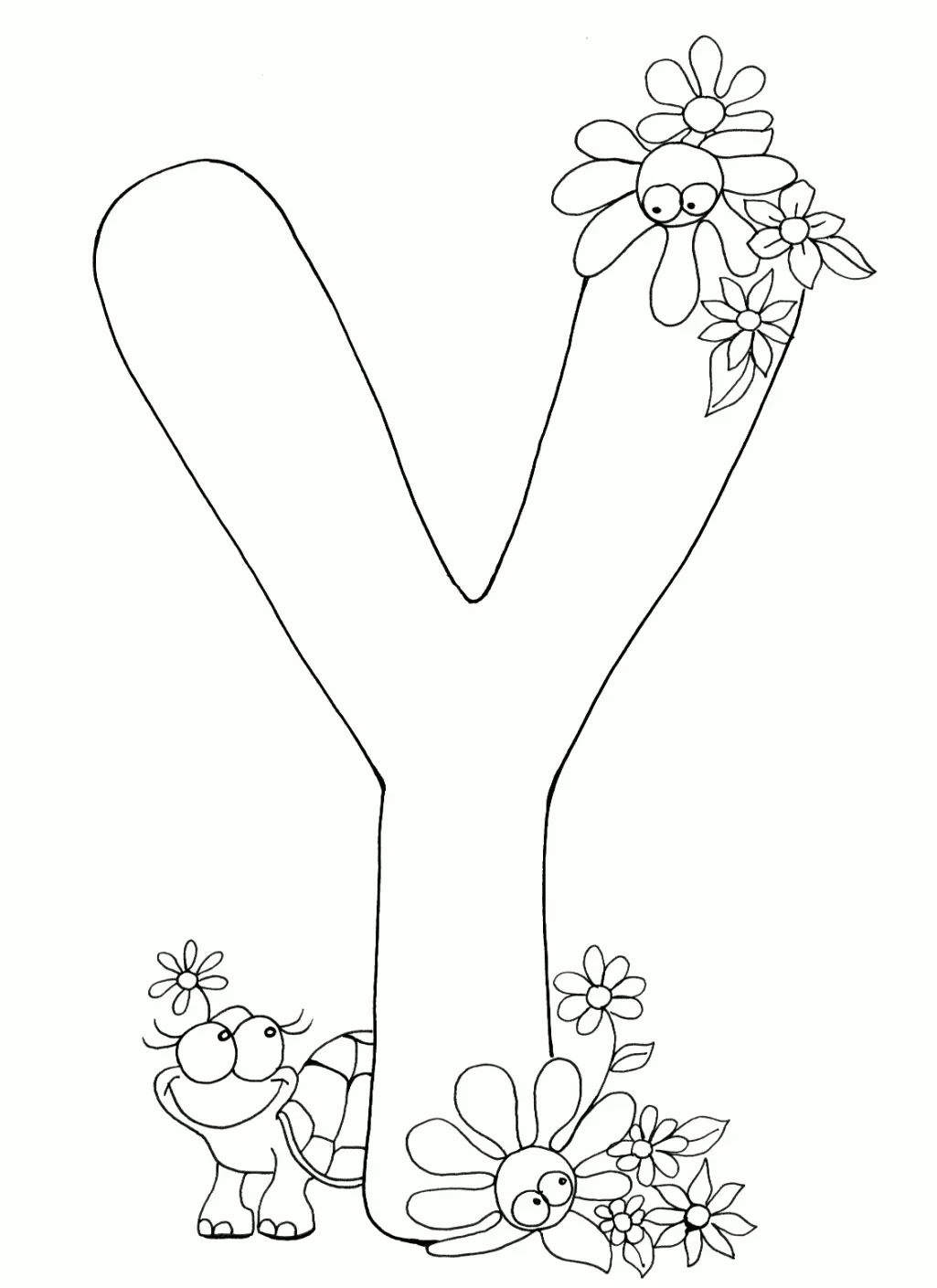 Letter Y Coloring Pages 36