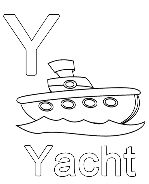Letter Y Coloring Pages 41