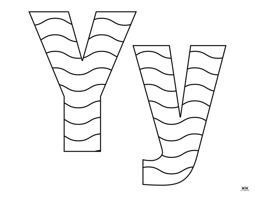 Letter Y Coloring Pages 42