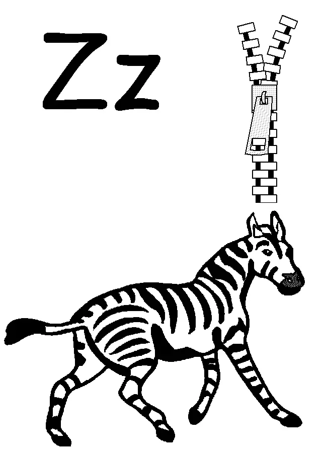 Buchstabe Z Ausmalbilder 11