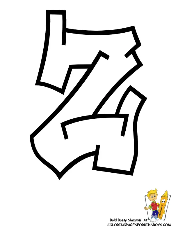 Buchstabe Z Ausmalbilder 13