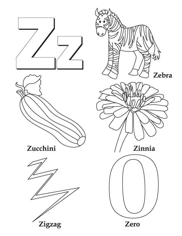 Buchstabe Z Ausmalbilder 4