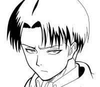 Levi Ackerman Coloring Pages 5
