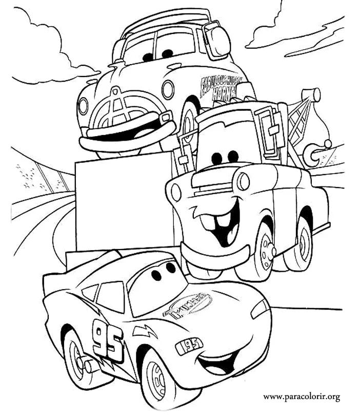 Rayo Mcqueen Para Colorear 1