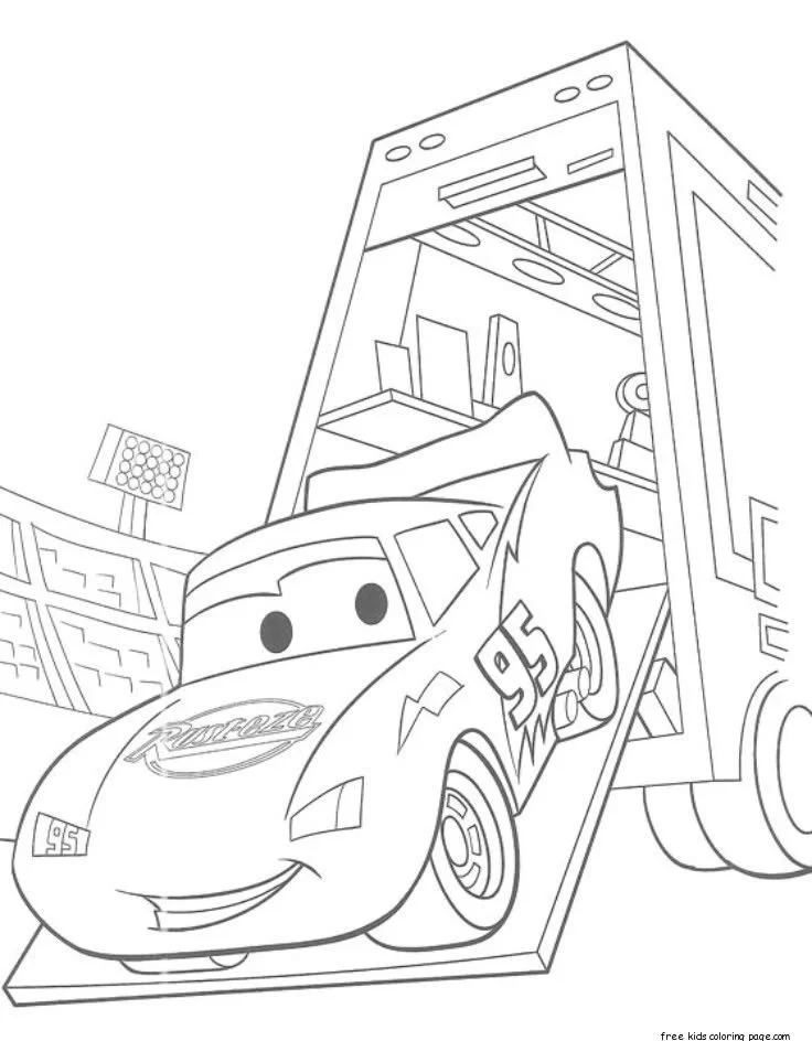 Rayo Mcqueen Para Colorear 14