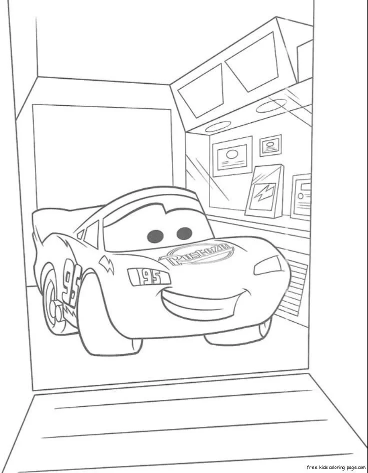 Rayo Mcqueen Para Colorear 17