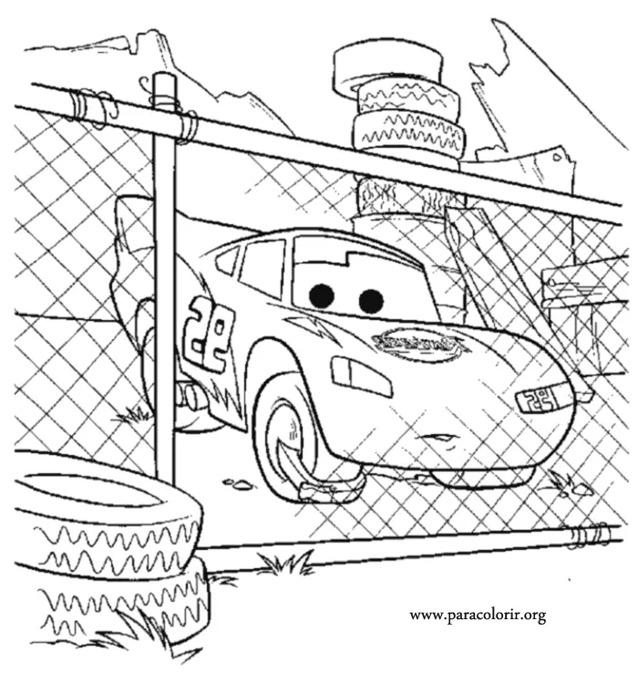 Rayo Mcqueen Para Colorear 5