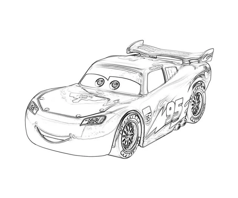 Rayo Mcqueen Para Colorear 8