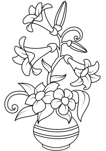 Desenhos de Lirios Para Colorir 25