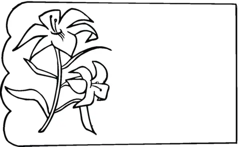 Desenhos de Lirios Para Colorir 45