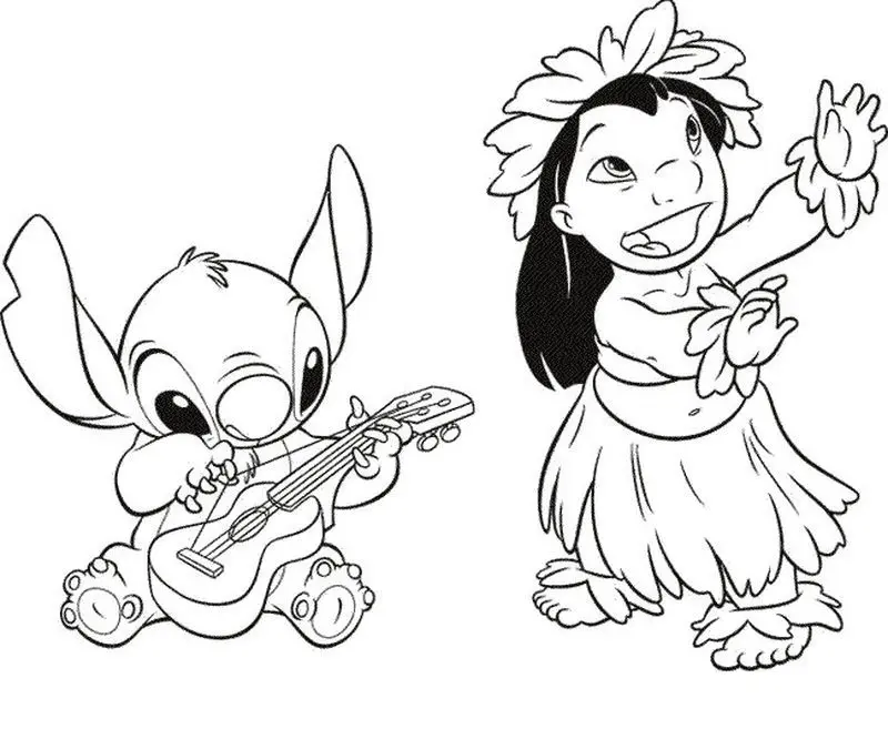 Lilo und Stitch Ausmalbilder 25