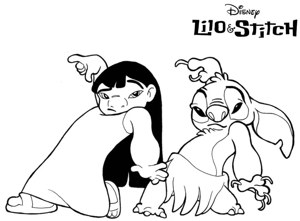 Lilo und Stitch Ausmalbilder 30
