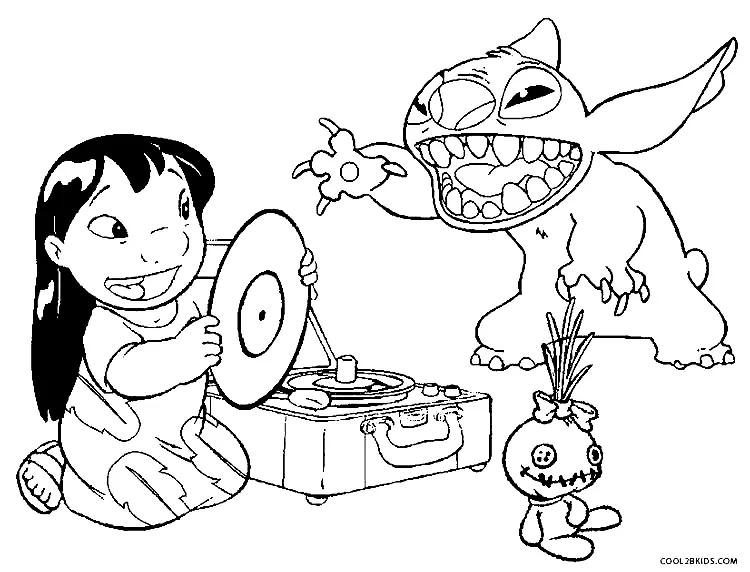 Lilo und Stitch Ausmalbilder 34
