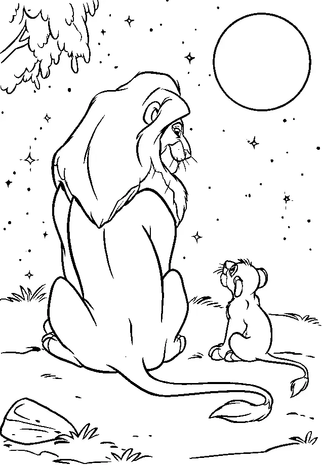 Lion Coloring Pages 122