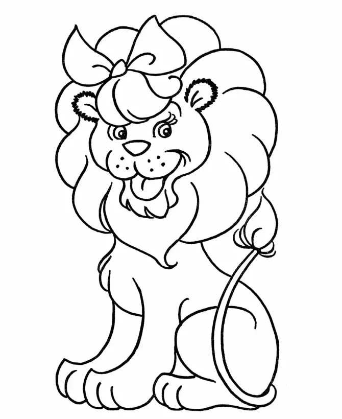 Lion Coloring Pages 133