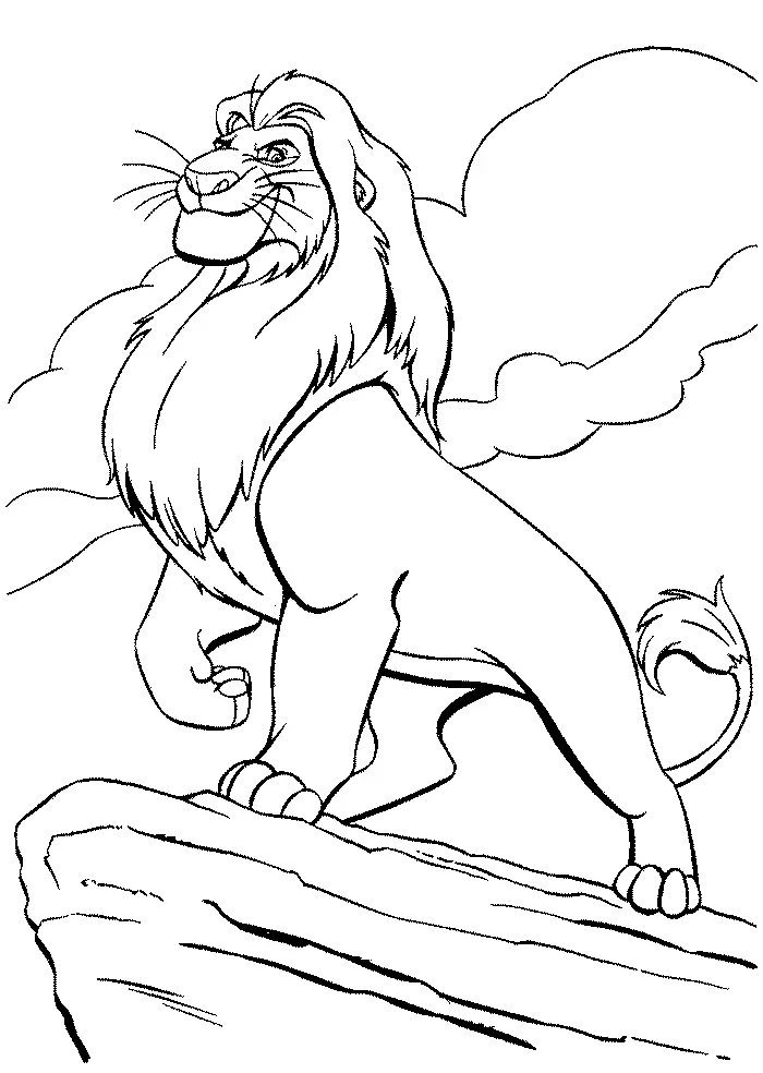 Lion Coloring Pages 145