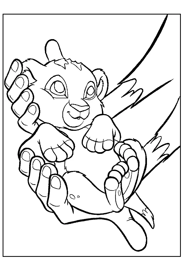 Lion Coloring Pages 16