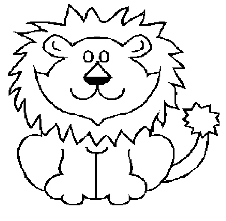 Lion Coloring Pages 34