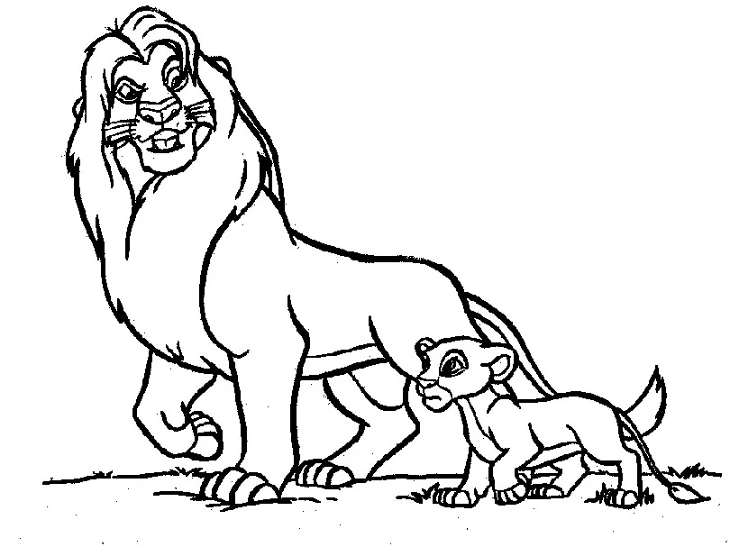 Lion Coloring Pages 96