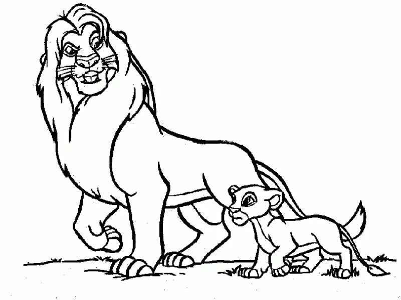 Desenhos de Rei Leao Para Colorir 14