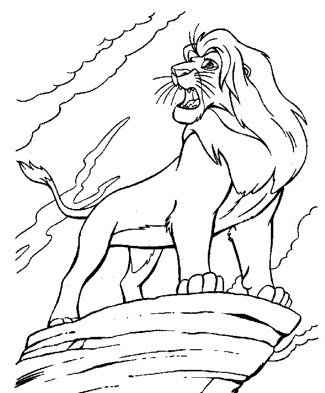 Desenhos de Rei Leao Para Colorir 24