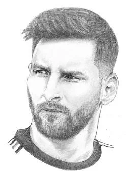 Lionel Messi Para Colorear 1