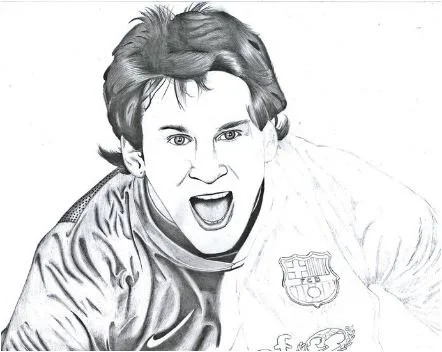 Lionel Messi Para Colorear 20