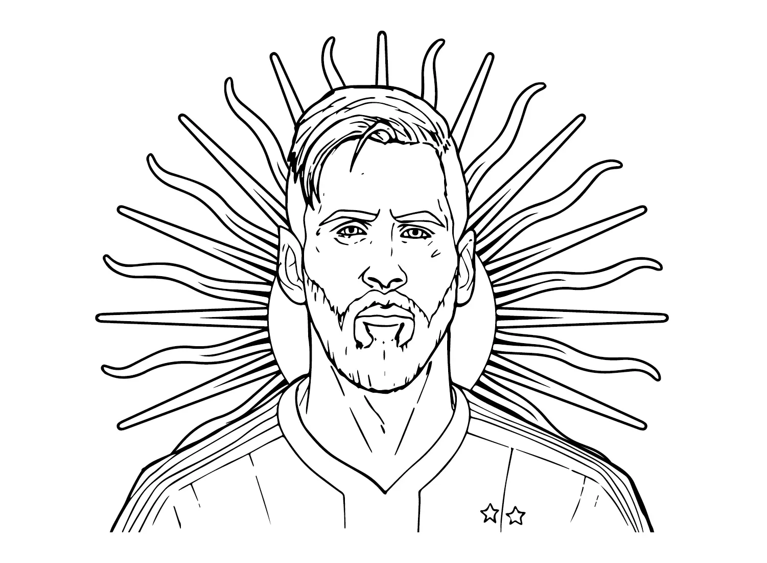 Lionel Messi Para Colorear 27