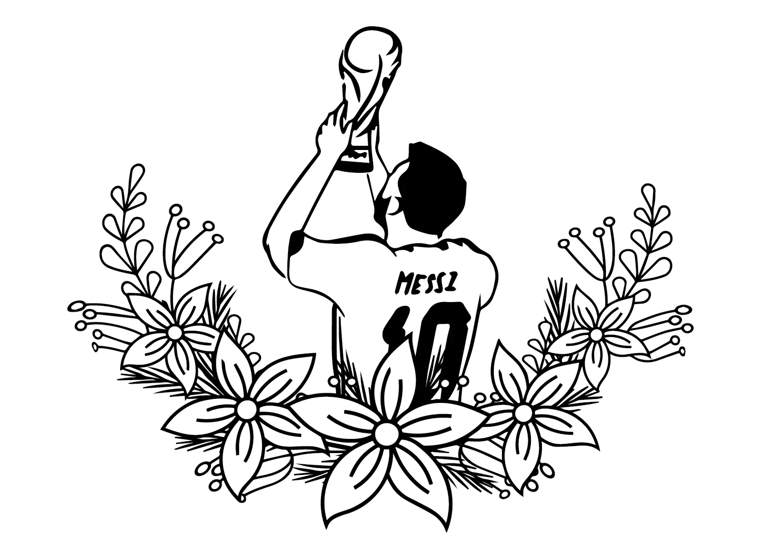 Lionel Messi Para Colorear 33