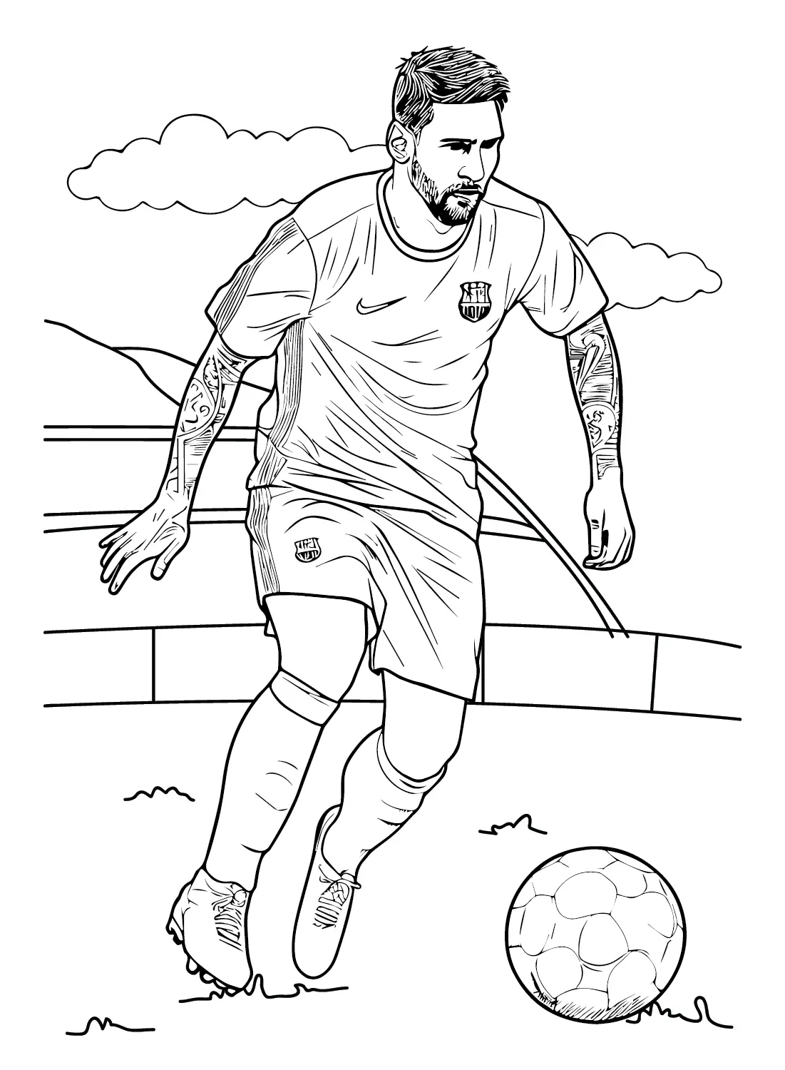 Lionel Messi Coloring Pages