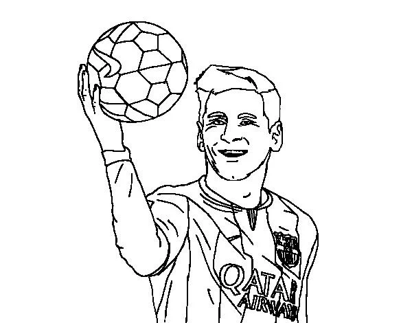 Lionel Messi Para Colorear 5