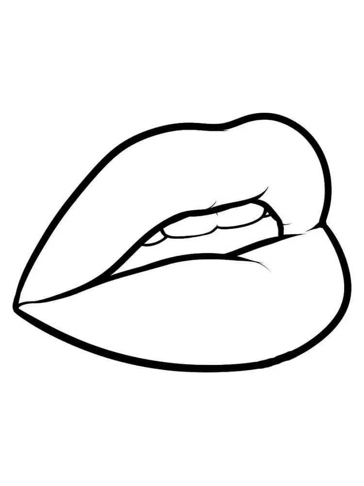 Labios Para Colorear 1