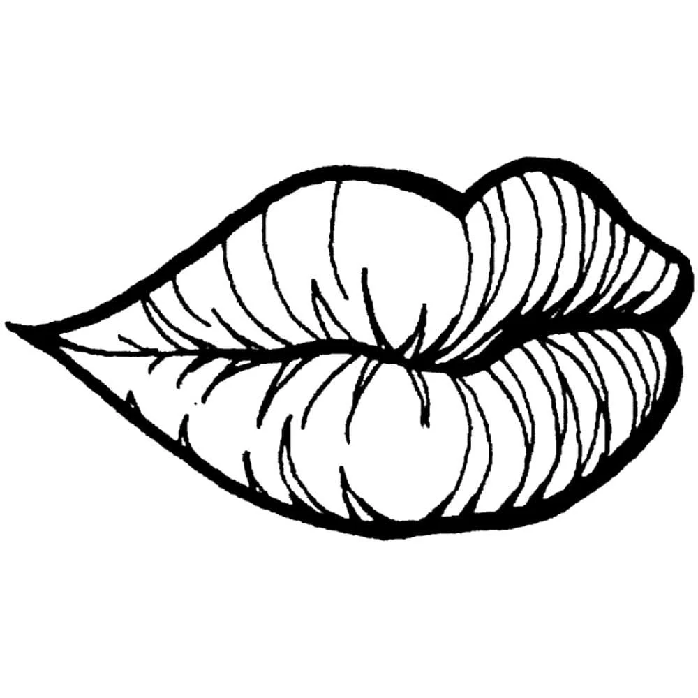 Labios Para Colorear 6