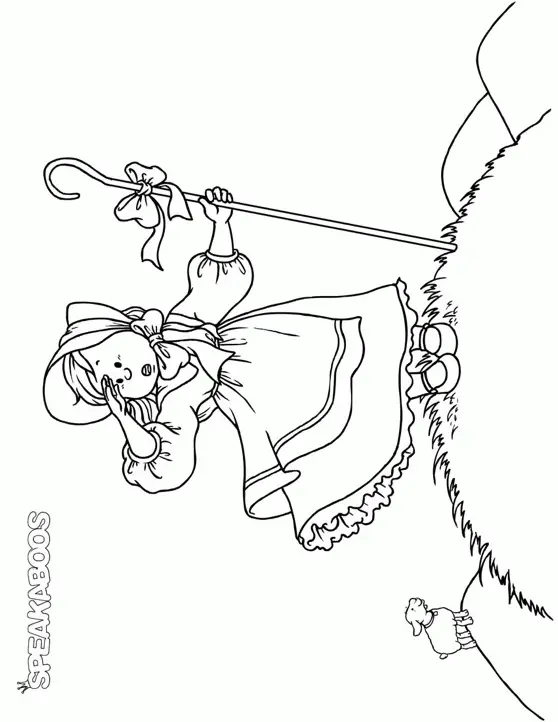 Little Bo Peep Coloring Pages 12