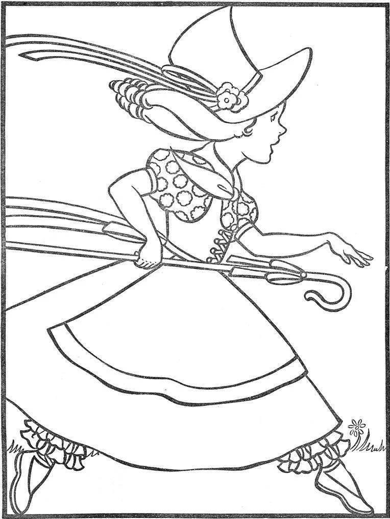 Little Bo Peep Coloring Pages 5