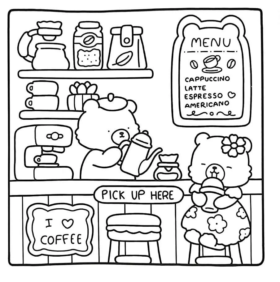 Little Corner Para Colorir 17