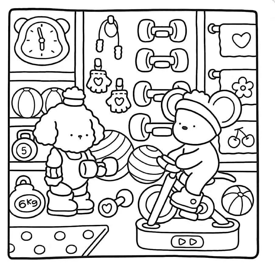 Little Corner Para Colorir 22