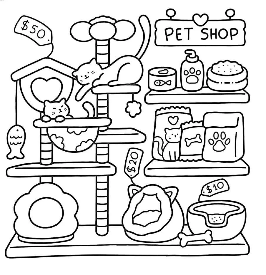 Little Corner Para Colorir 3