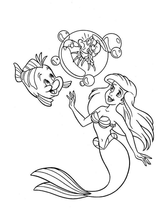 Little Mermaid Coloring Pages 13