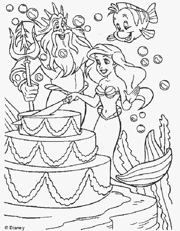 Little Mermaid Coloring Pages 21