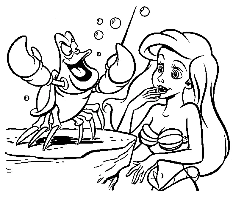 Little Mermaid Coloring Pages 28