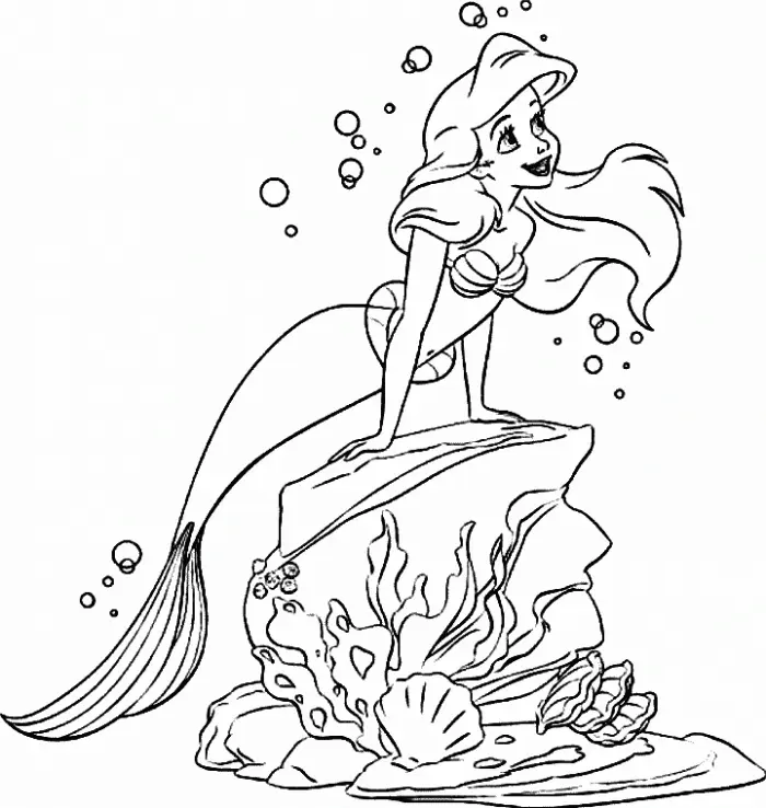 Little Mermaid Coloring Pages 3