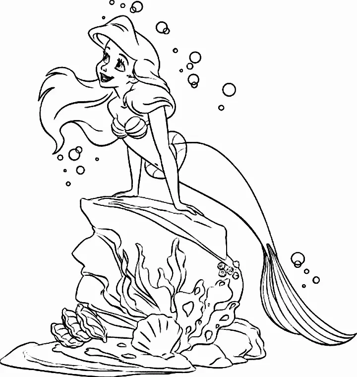 Little Mermaid Coloring Pages 30