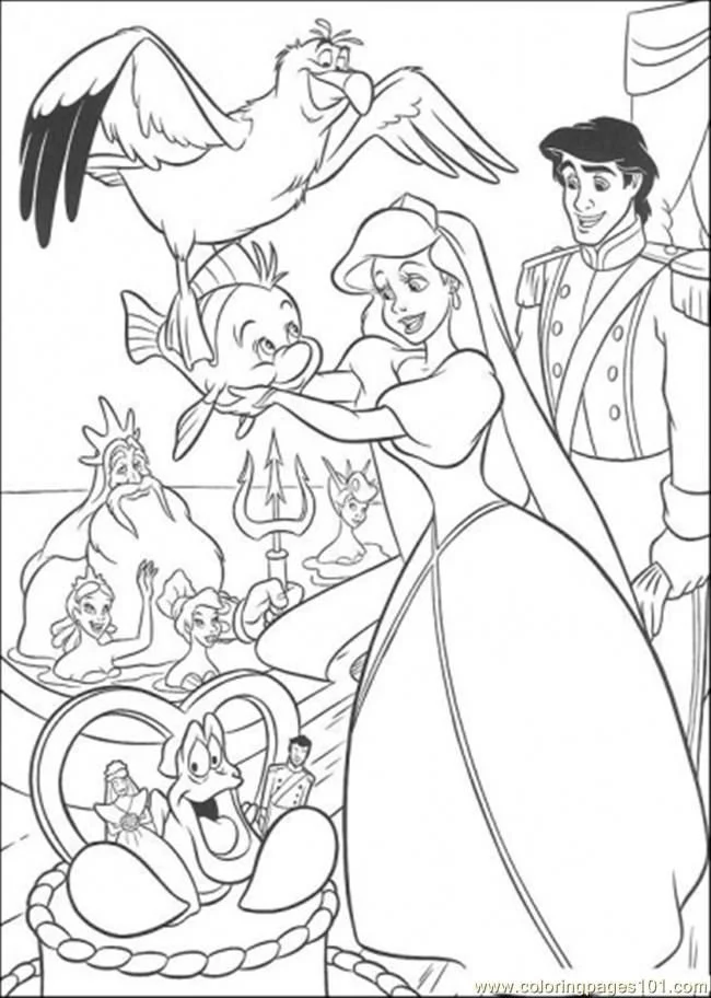 Little Mermaid Coloring Pages 33