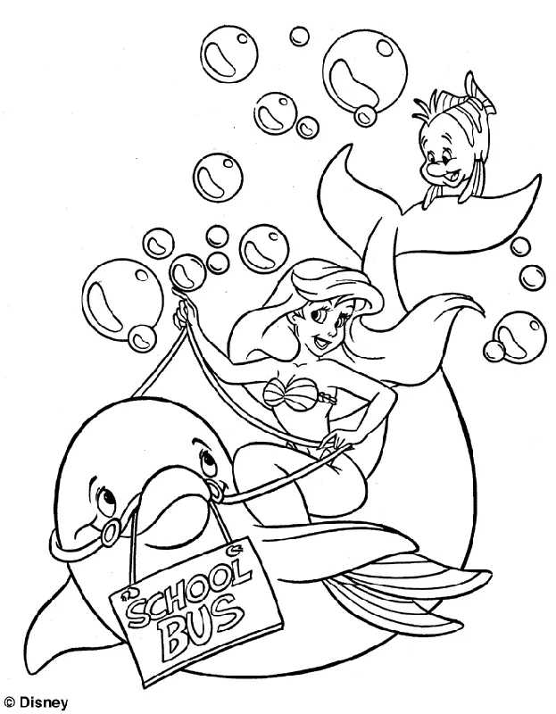 Little Mermaid Coloring Pages 35
