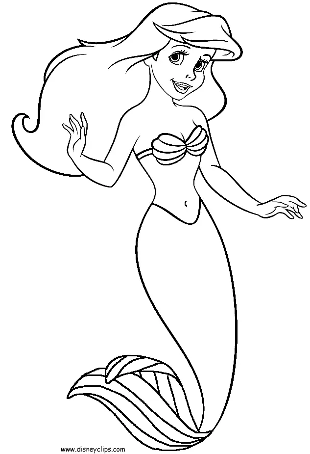 Little Mermaid Coloring Pages 4