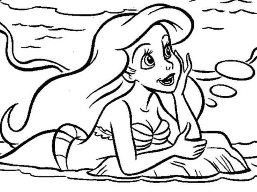Little Mermaid Coloring Pages 43